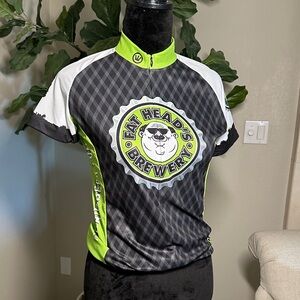 Fat Heads Brewery Woman’s Cycling Shirt - Black and Green